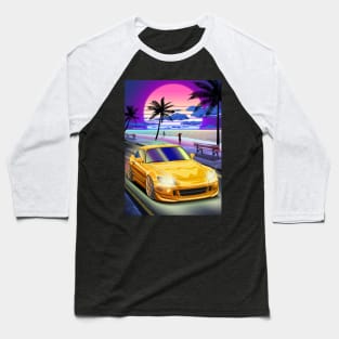 Honda S2000 Vaporwave Baseball T-Shirt